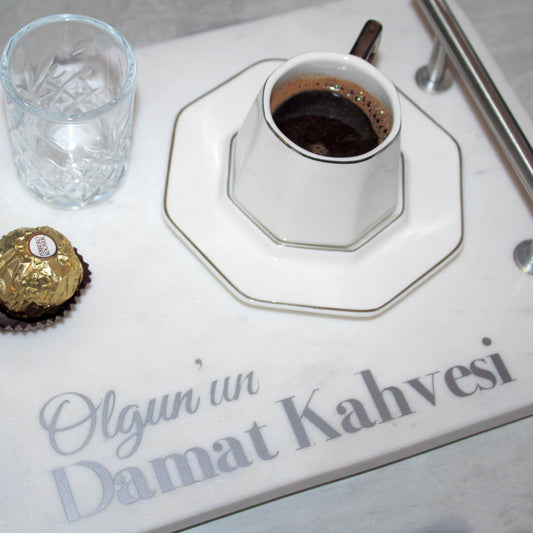 Autocollant pour café du marié - Mariage/Fiancailles - "Damat Kahvesi"