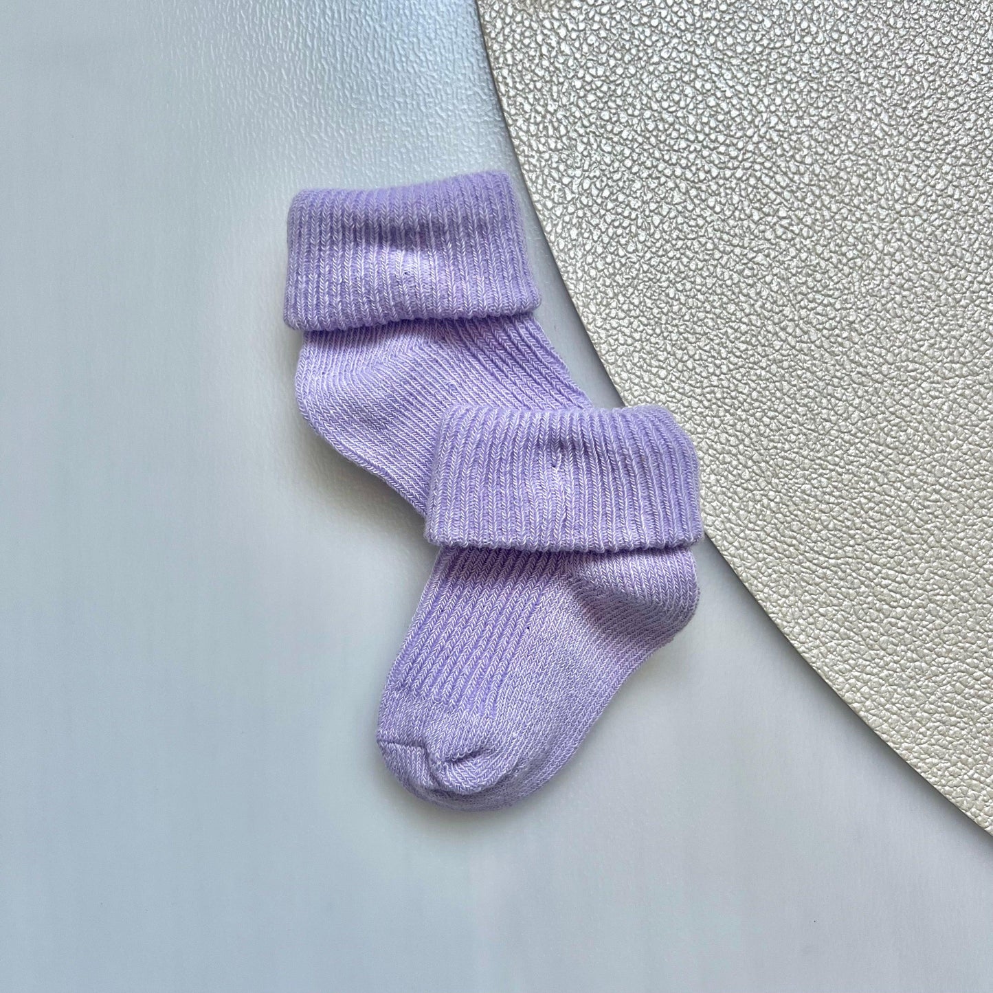 Chaussettes bébé - Rose/Bleu - Brodée lettres arabes